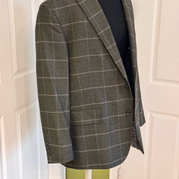 Charles Tyrwhitt Men's Gray Checkered Blazer - Picture 10 of 14